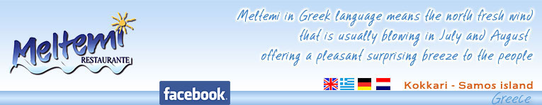 meltemi restaurant >> Meltemi restaurant, Kokkari beach, Samos